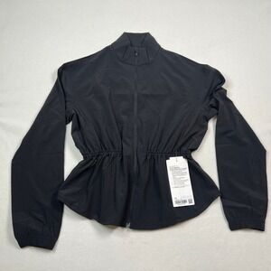 Lululemon UV-Protective Cinch-Waist Run Jacket Black XS LW3IKAS